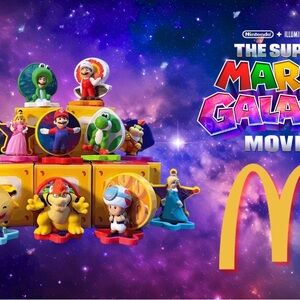 McDonald's Super Mario Galaxy Movie Toy Set - Assorted Characters